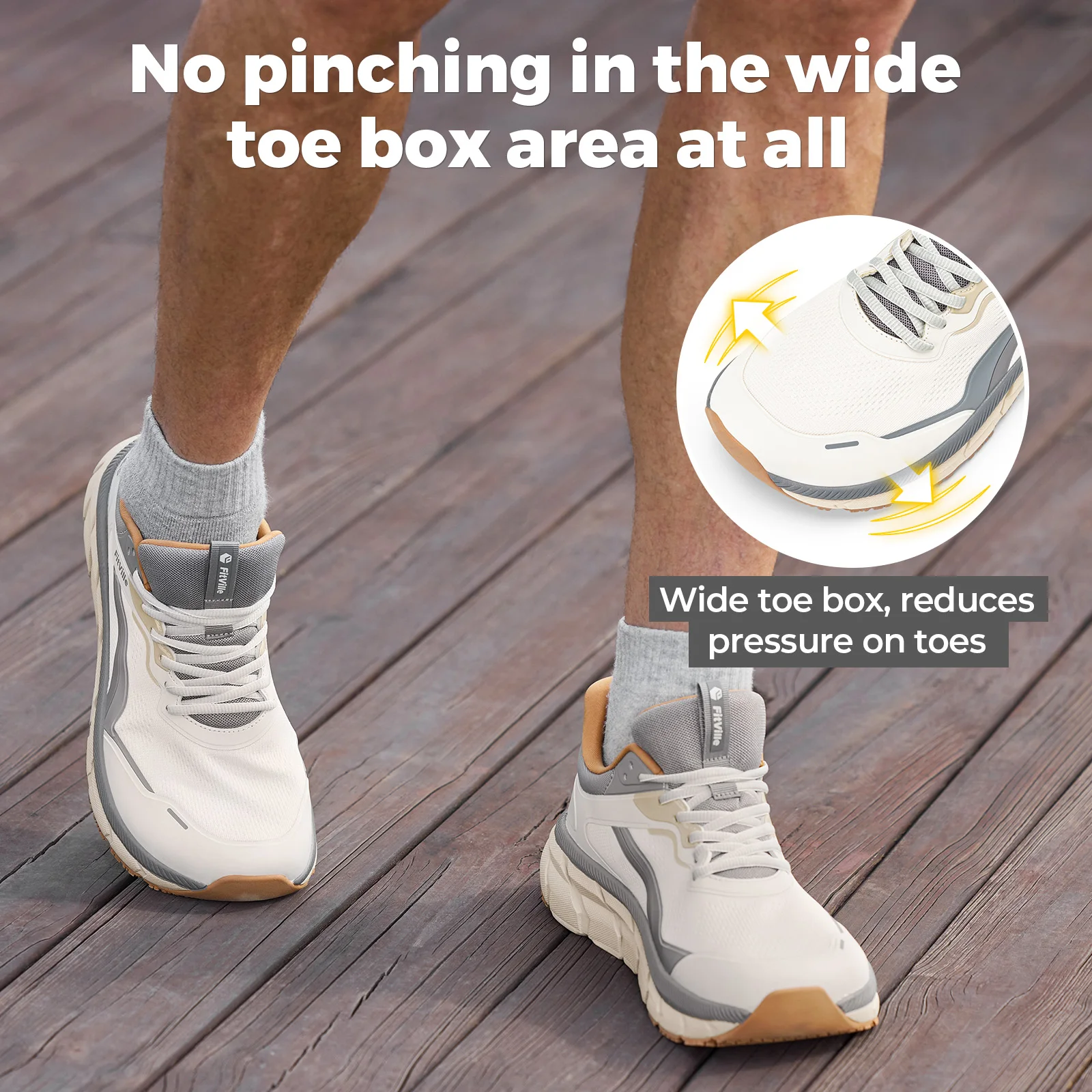 Мужские спортивные кроссовки F – обзор и цена Wide Toe Box Running Sneakers